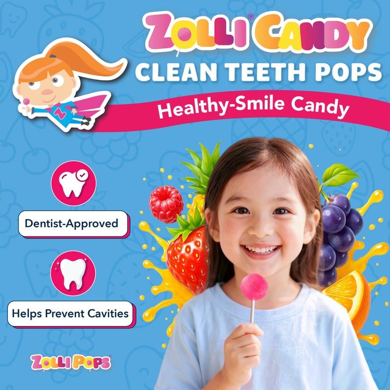 ZOLLIPOPS Zolli KETO Pops Sugar Free Lollipop Candy, Vegan, Gluten-Free, Diabetic-Friendly, 4oz Resealable Pouch - Image 2